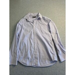 Banana Republic Non Iron Slim Fit Gingham Dress Shirt Men's M